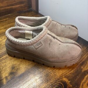 UGG Tasman Gray Clear Slippers Size 7